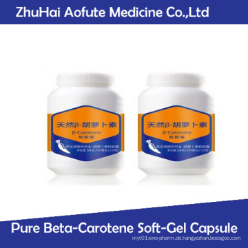 Natürliche Pure Beta-Carotin Soft-Gel Kapsel